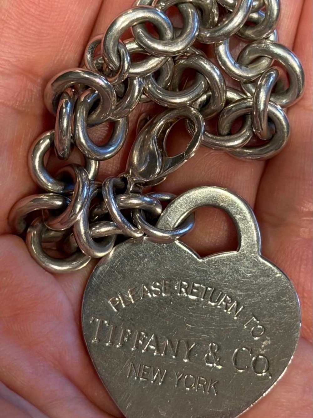 Tiffany & Co. Silver Heart Tag Bracelet